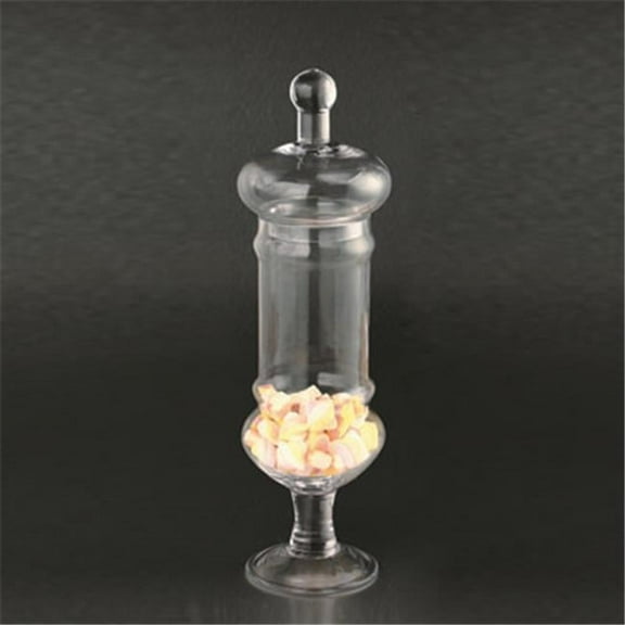 16.5 x 5 in. Glass Jar with Lid, Clear