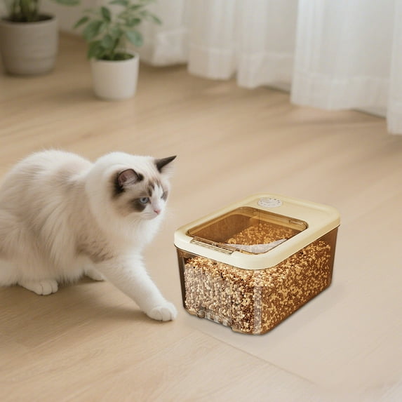 16.53 lbs Dog Food Storage Container,Cat Food Storage Container,Airtight Pet Food Storage Container For Dog Cat And Other Pet Food Storage,PP Material