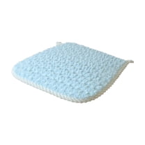 16.54*17.72 Inch Chair Cushions for Dining Chairs,Non Slip Kitchen Chair Pads,Indoor Dining Chair Cushions with Ties,D-Shaped Seat Cushions for Kitchen Chairs