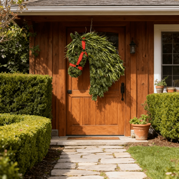 16.54 Inch Christmas Wreath Horse Head Wreath Metal Frame Horse Wire Garland Xmas Garland for Farmhouse Holiday Wall Porch Door Home Chair Fireplace Hanging Decor Xmas Tree Ornament