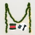thumbnail image 1 of 16.5FT Artificial Christmas Garland with LED String Lights Battery Operated Greenery Garland for Indoor Outdoor Stair Railing Mantle Home Holiday Party Wedding Xmas Decorations(Batteries Not Included, 1 of 6