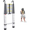 16.5FT Heavy Duty Telescoping Ladder Step Stool Extendable Folding