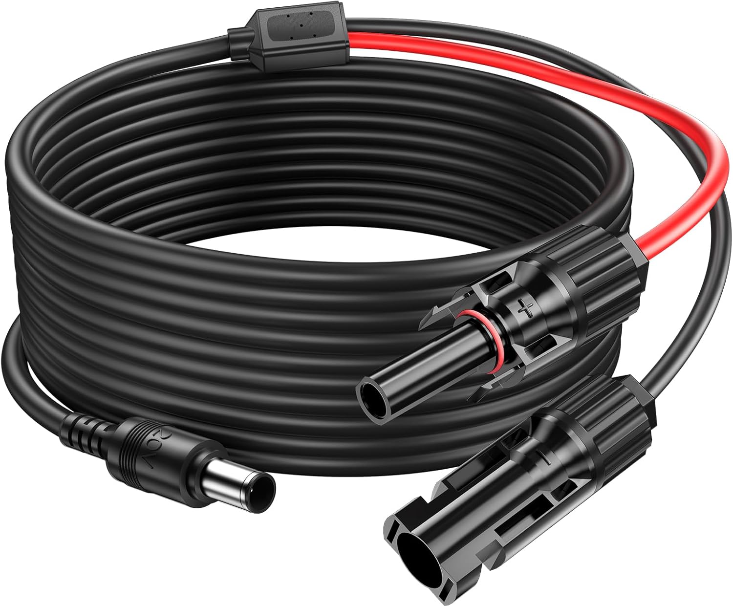 16.5FT Solar Connector to DC 8mm Extension Cable for Jackery for Anker for BLUETTI for GRECEL for EBL and Many Other DC8mm Portable Power Station Solar Generator for Renogy for ECOFLOW Solar Panels