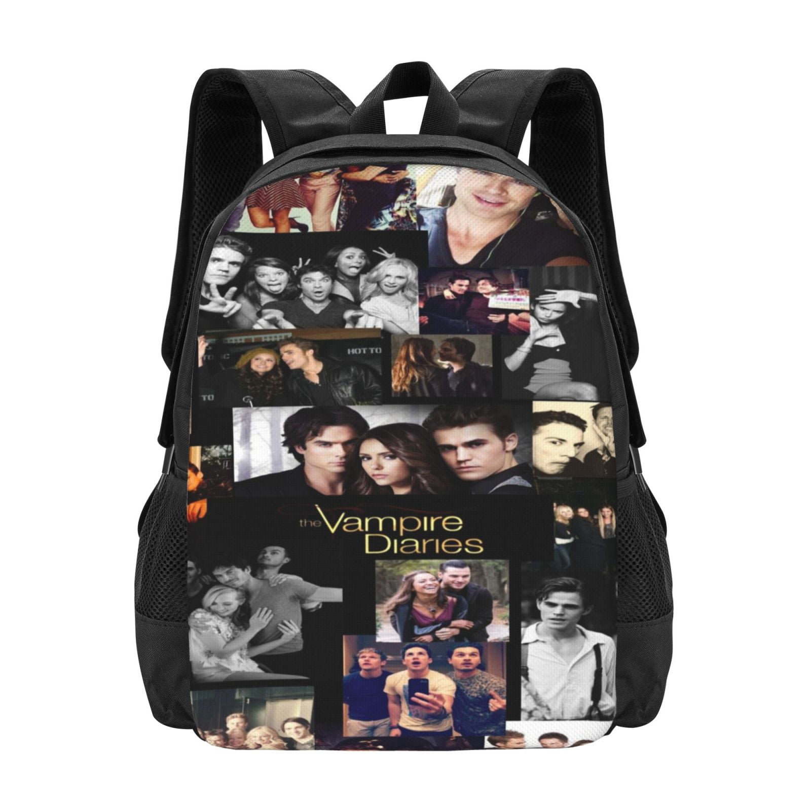 Vampire Backpack Clips 16.5IN Vampire Diaries Backpack 3d Graphics Travel Casual Laptop ...