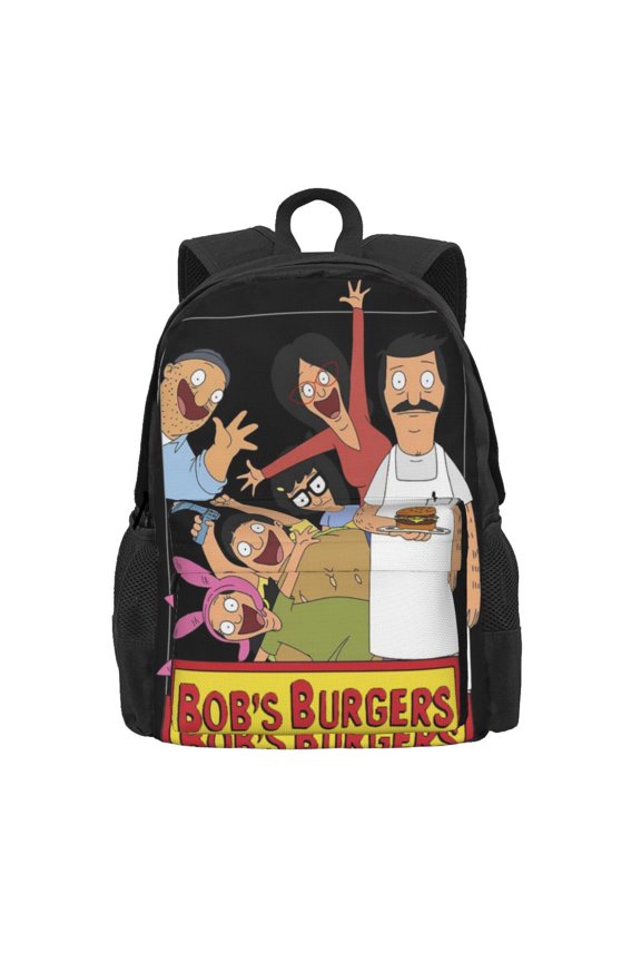 16.5In Bob's Bur-Ger Backpack Lightweight Laptop Backpack Casual Daypack Backpacks Purse Travel Hiking Backpack