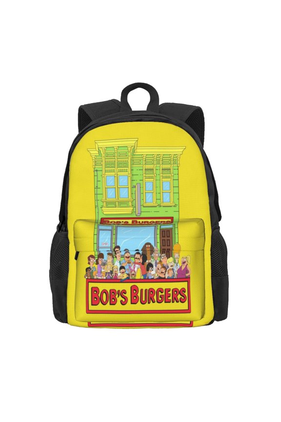 16.5In Bob's Bur-Ger Backpack Lightweight Laptop Backpack Casual Daypack Backpacks Purse Travel Hiking Backpack