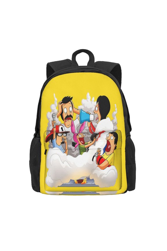 16.5In Bob's Bur-Ger Backpack Lightweight Laptop Backpack Casual Daypack Backpacks Purse Travel Hiking Backpack