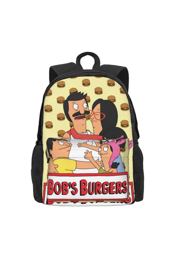 16.5In Bob's Bur-Ger Backpack Lightweight Laptop Backpack Casual Daypack Backpacks Purse Travel Hiking Backpack