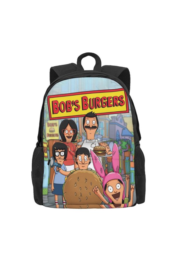 16.5In Bob's Bur-Ger Backpack Lightweight Laptop Backpack Casual Daypack Backpacks Purse Travel Hiking Backpack