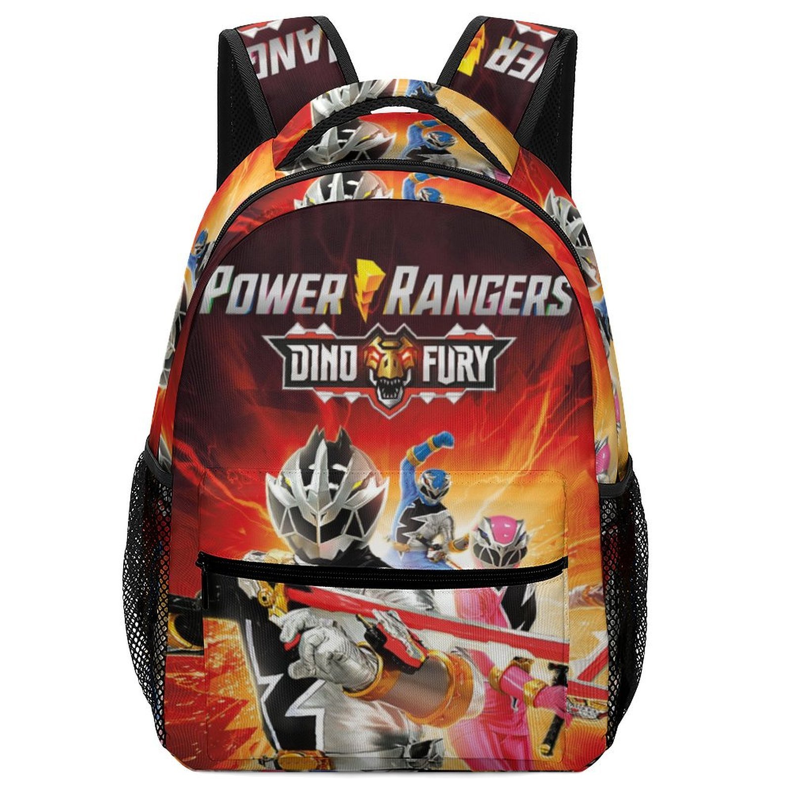 16.5In Power Team Ran-,Ger2 Backpack with Front Pocket Cartoon ...