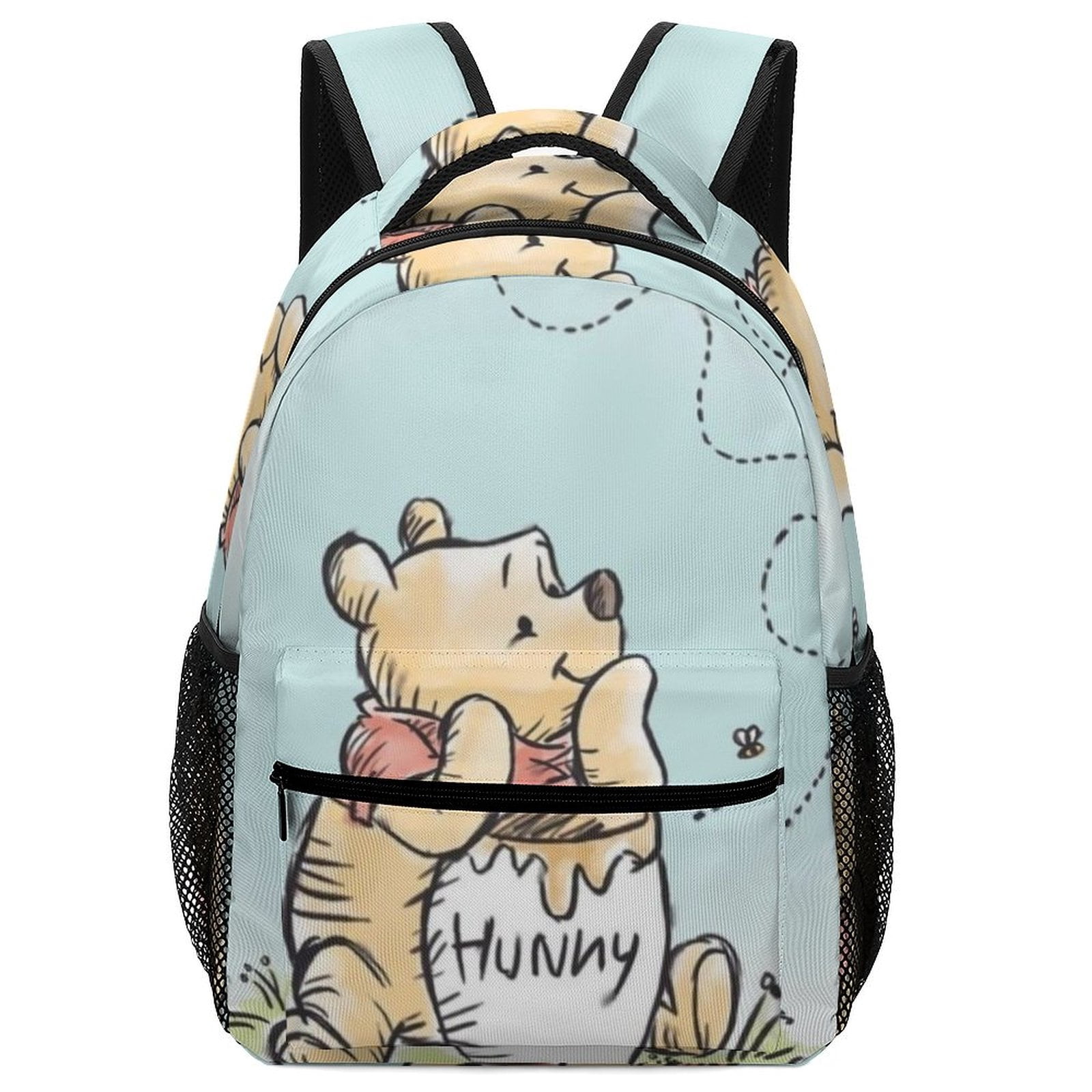 MNSRUU School Backpack With Chest Strap - Cute Baby Fox Design, Laptop Compartment, Reflective Strips For Boys & Girls