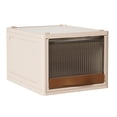 thumbnail image 1 of 16.5L Stackable Plastic Storage Bin with Lid - Closet, Kitchen, and Room Organizer, Two-Way Opening, 1 of 9