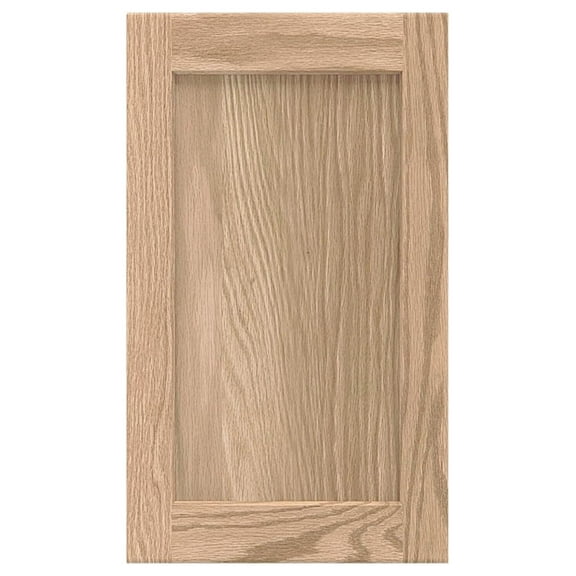 16.5W x 14H Unfinished Oak Kitchen Cabinet Door Replacement, Shaker