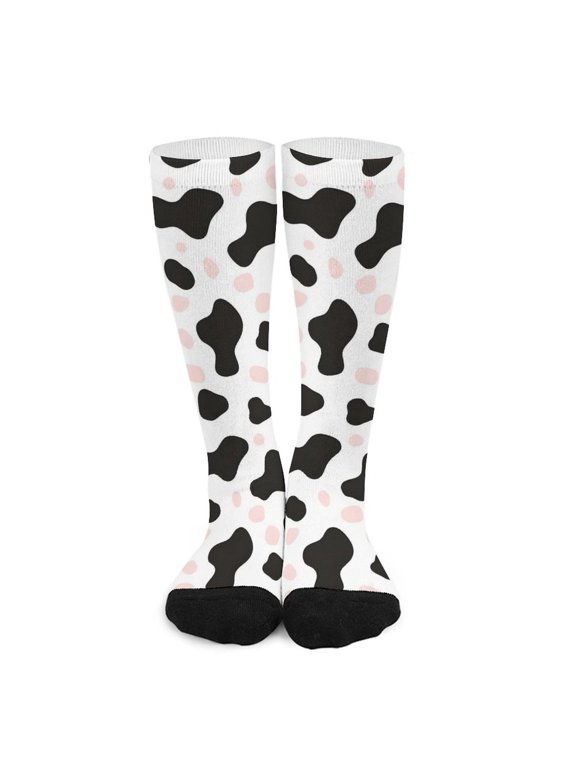 16.5in All Printed Stockings Sweat Absorption Perspiration Permeability Light Resistant Ply Moderate Comfortable Light Simple Cow-print Pattern1_3