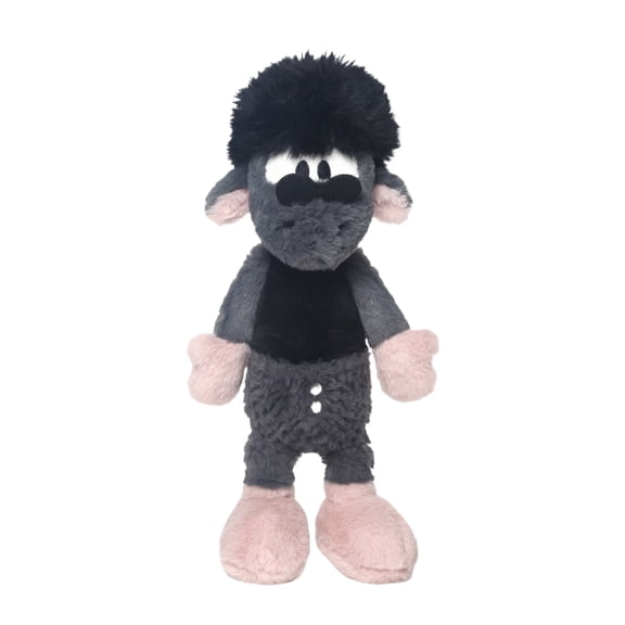 16.5in Black Sheep Plush Toy, Soft Lamb Stuffed Animal, Cuddly Woolly Farm Animal Figurine, Decorative Sheep Pillow for Home, Black