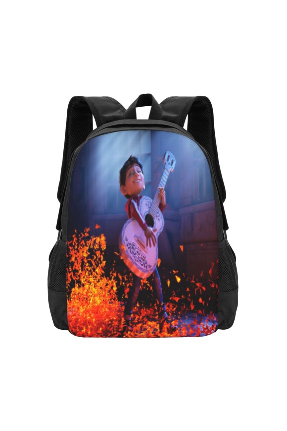 16.5in Coco Movie Backpack Multifunction Backpacks Lightweight Sports Travel Laptop Bag Daypack