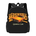 thumbnail image 1 of 16.5in Dukes Orange Car Haz-zard Backpacks Cute Bag Anime Backpack Cartoon Bags Bookbag Daypack Outdoor Travel, 1 of 8