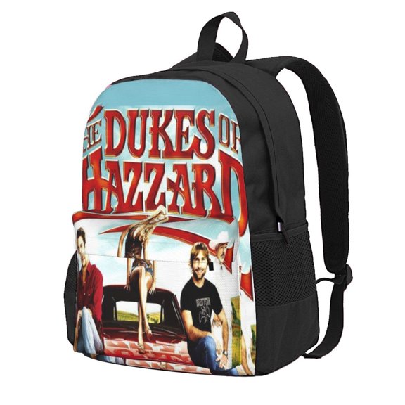 16.5in Dukes Orange Car Haz-zard Backpacks Cute Laptop bag Cartoon Bags Bookbag Daypack Outdoor Travel