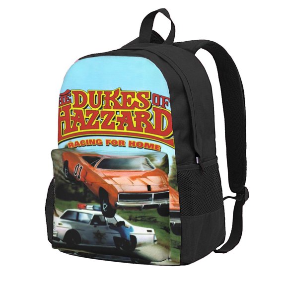 16.5in Dukes Orange Car Haz-zard Backpacks Cute Laptop bag Cartoon Bags Bookbag Daypack Outdoor Travel