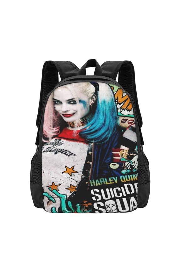 16.5in Harley Quinn Backpack Multifunction Backpacks Lightweight Sports Travel Laptop Bag Daypack