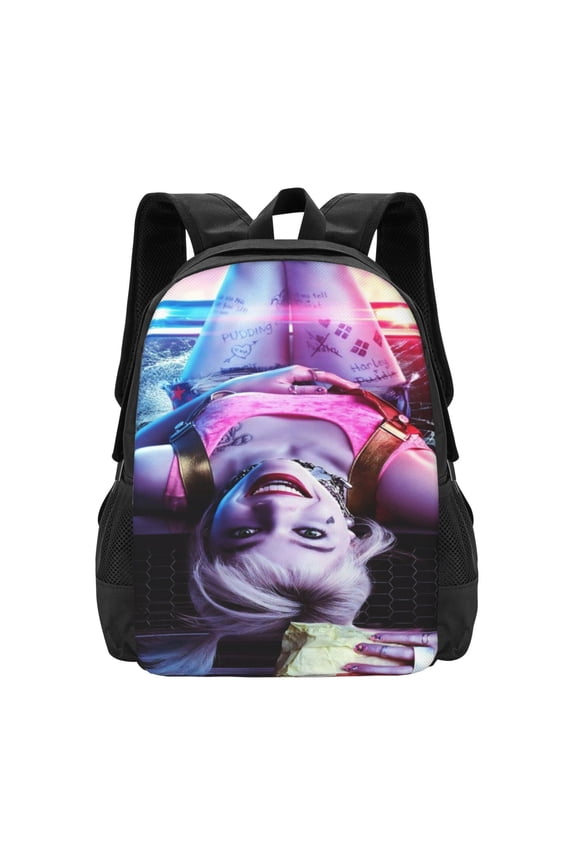 16.5in Harley Quinn Backpack Backpacks Lightweight Sports Travel Laptop Bag Daypack