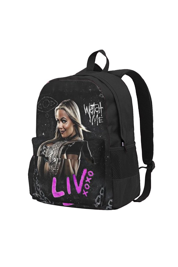 16.5in Liv Wres-Tler Mor-,ga Backpacks Cute Laptop bag Cartoon Bags Bookbag Daypack Outdoor Travel