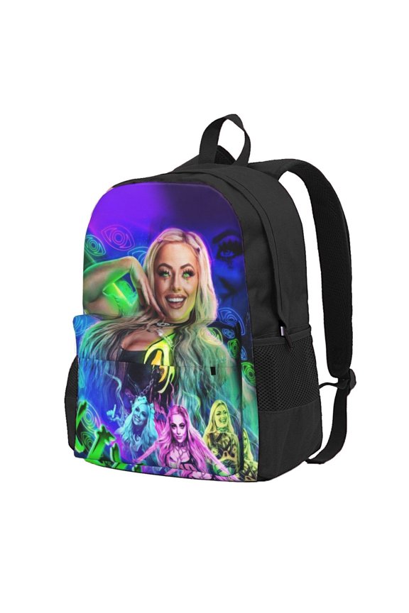 16.5in Liv Wres-Tler Mor-,ga Backpacks Cute Laptop bag Cartoon Bags Bookbag Daypack Outdoor Travel