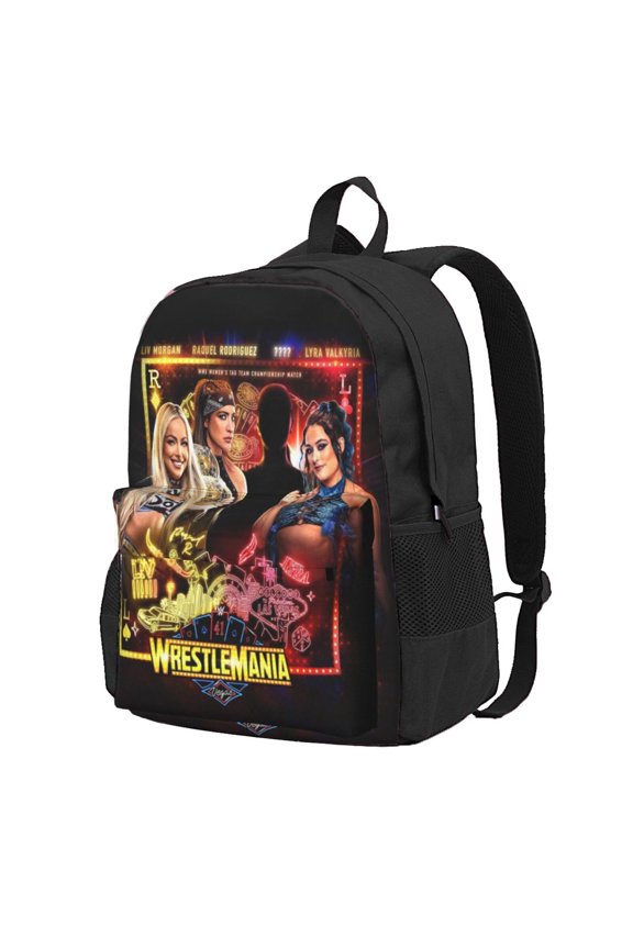 16.5in Liv Wres-Tler Mor-,ga Backpacks Cute Laptop bag Cartoon Bags Bookbag Daypack Outdoor Travel