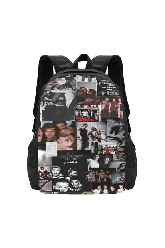 16.5in One Music Direc-,Ti0n Backpacks Cute Bag Anime Backpack Cartoon Bags Bookbag Daypack Outdoor Travel