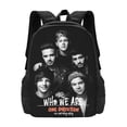 thumbnail image 1 of 16.5in One Music Direc-,Ti0n Backpacks Cute Bag Anime Backpack Cartoon Bags Bookbag Daypack Outdoor Travel, 1 of 8