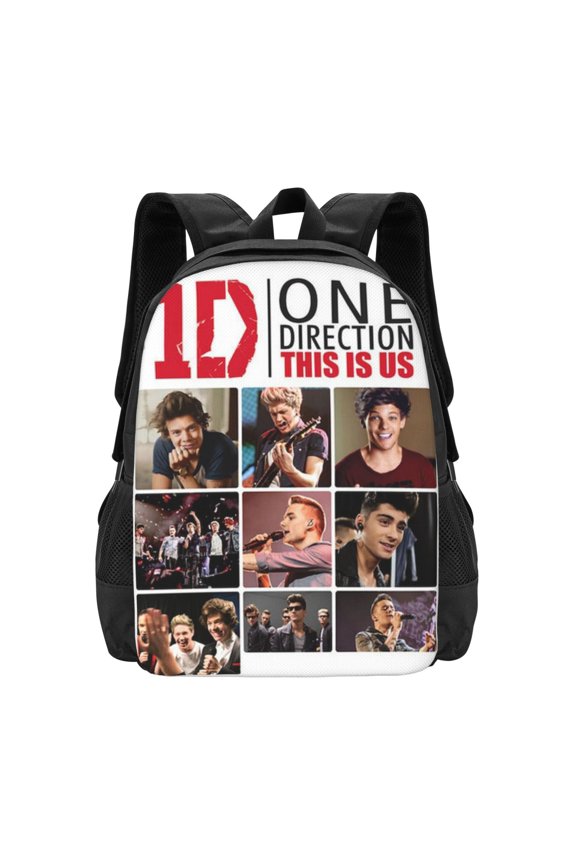 16.5in One Music Direc-,Ti0n Backpacks Cute Bag Anime Backpack Cartoon Bags Bookbag Daypack Outdoor Travel
