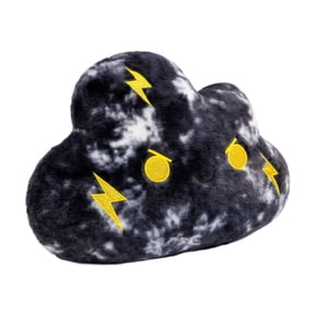 16.5in Storm Cloud Plush Toy, Novelty Soft Cartoon Weather Stuffed Doll with Lightning Design for Home Display and Bedroom Decor