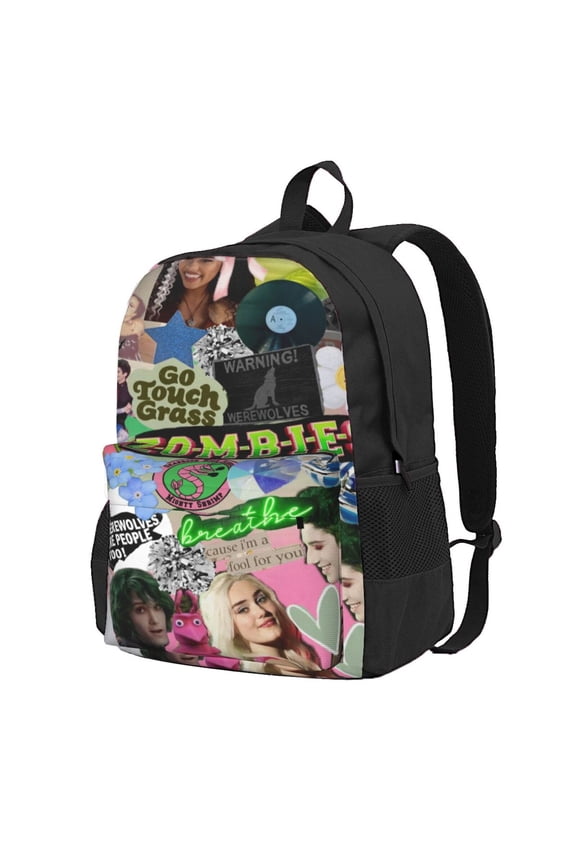 16.5in Zombio Character Backpacks Cute Laptop bag Cartoon Bags Bookbag Daypack Outdoor Travel
