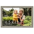 thumbnail image 1 of 11.7x16.5 Grey Rustic Thin Barnwood Picture Frame - UV Acrylic, Foam Board Backing, Hanging, 1 of 8