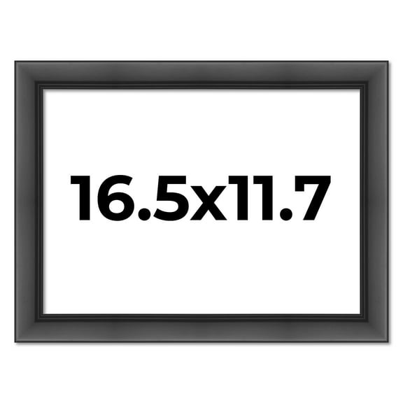16.5x11.7 Frame Black Picture A3 Frame - Complete Modern Photo Frame Includes UV Acrylic Shatter