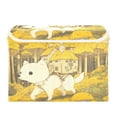 thumbnail image 1 of 16.5x12.6x11.8in Foldable Flip-Top Storage Bin, Dustproof Magic Tape Closure, Ideal for Home & Toy Organization，A Black Eyes Dog, 1 of 7