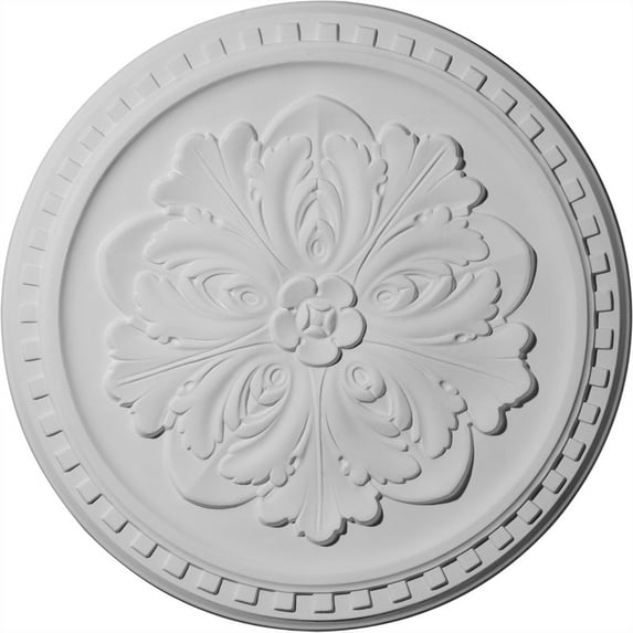 16 7/8"OD x 5/8"P Emeryville Ceiling Medallion, Hand-Painted Golden Oak