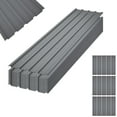 thumbnail image 1 of 16.77 in. x 73.23 in. Gray Galvanized Metal Roof Panels Hardware Roofing Sheets(15 Pieces), 1 of 6