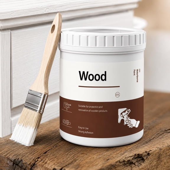 16.8 Fl Oz Eco‑Friendly Water‑Based Furniture Paint for Restoration and Renovation,White Touch Up Paint,White Paint for wood, Doors, Cabinets, Furniture, Quick-Drying Formula, Easy Application (1PC)
