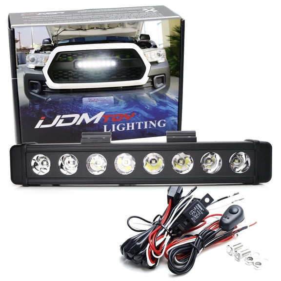 16" 80W High Power Single Row CREE LED Light Bar Kit w/ Relay Wiring Harness For Truck SUV Jeep Off-Road