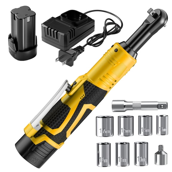16.8V Brushless Cordless Electric Ratchet Wrench Set - Battery & Quick Charger Included, Ergonomic Grip, US Plug for Car Repair & Home DIY (128 chars)