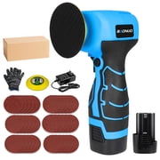 16.8V Cordless Electric Sander with 36PCS Sandpapers, 3500 RPM, Compact Palm Sander for Tight Spaces Woodworking, 3.0Ah Battery and Charger Included