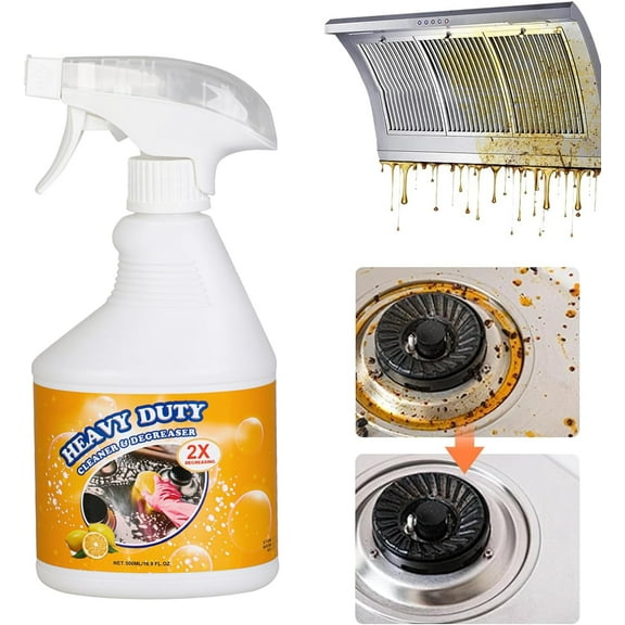 16.9 Fl Oz Clean Up Kitchen Oil Stains Spray, Kitchen Heavy Duty Cleaner Spray,All-Purpose Oil Stain Remover and Degreaser Spray, Multipurpose Foam Cleaner Spray, Kitchens Grease Cleaner
