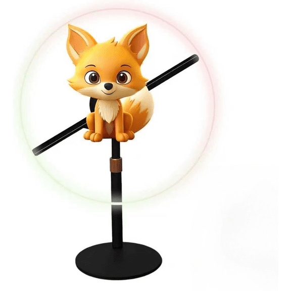 16.9-Inch 3D Hologram Fan With All-Metal Desktop Stand | WiFi APP Control Holographic Display With High-Brightness LED, Adjustable Height, 1000-Video Library, Ideal For Trade Shows & Retai