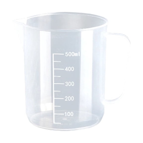 16.9 Oz / 500 Ml Measuring Cup, Clear Scale Large Capacity Measuring Jug for Kitchen Commercial Cooking Baking, Multipurpose Storage Container for Food Prep and Ingredient Organization