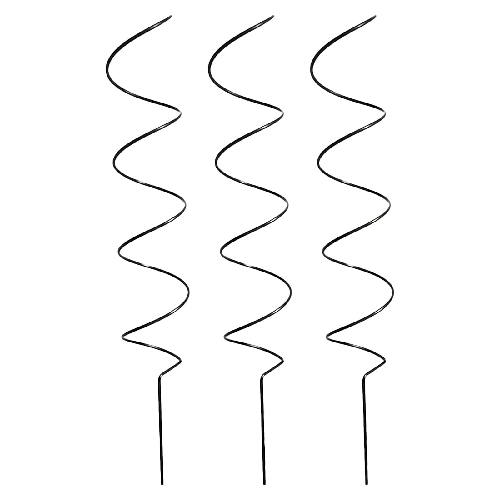 16.9″ Spiral Tomato Plant Stake, 1/3/5/10Pcs Spiral Tomato Plant Support, Durable Garden Twist Stick for Plants Vine Climbing, Indoor/Outdoor Plant Supports for Tomato Rose Vine(Black-3pcs,16.9x3")
