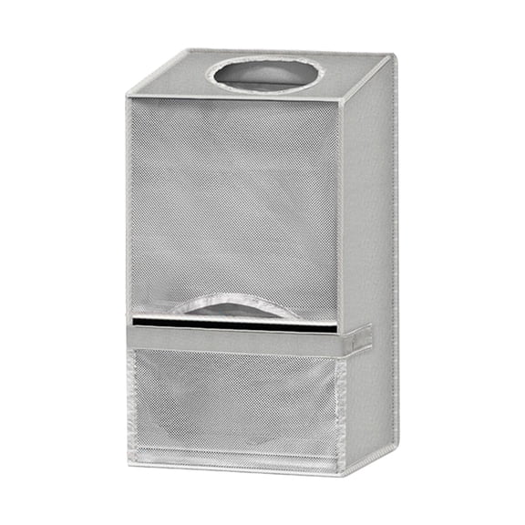 16.92 x 9.84 Inch Bag Saver,Extra Large 2 in 1 Plastic Bag Holder Storage,Durable Mesh Grocery Hanging Trash Dispenser Roll Organizer for Home Kitchen/Bathroom/Laundry/Closet Cabinets Sink