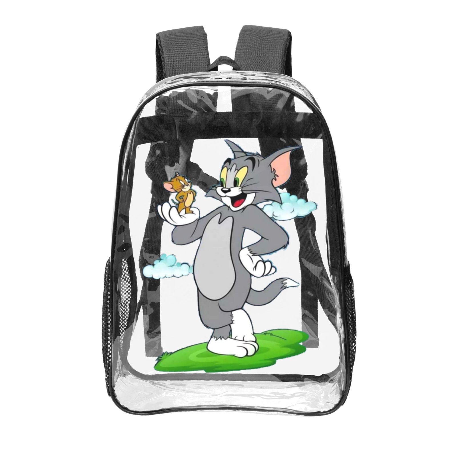 16.9In Tom Jerry Clear Backpack Heavy Duty Large Capacity PVC ...