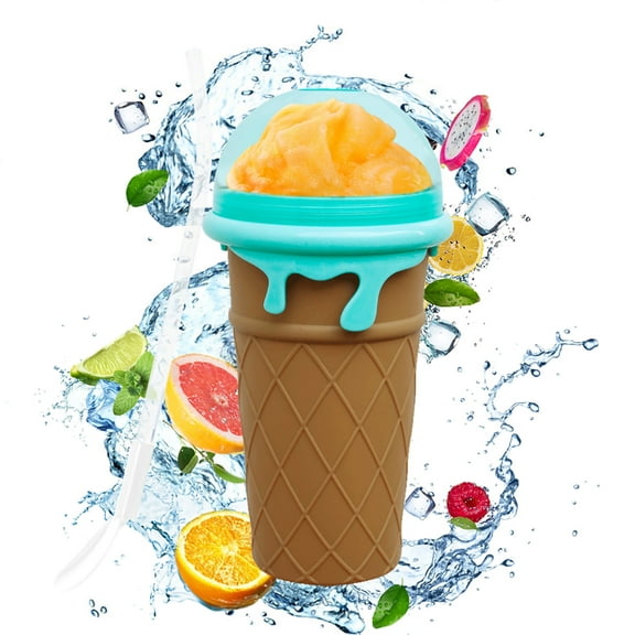 Kahopy 16.9oz Large Slushy Maker Cup, Quick Freeze Slushie Cup with 500ml Capacity