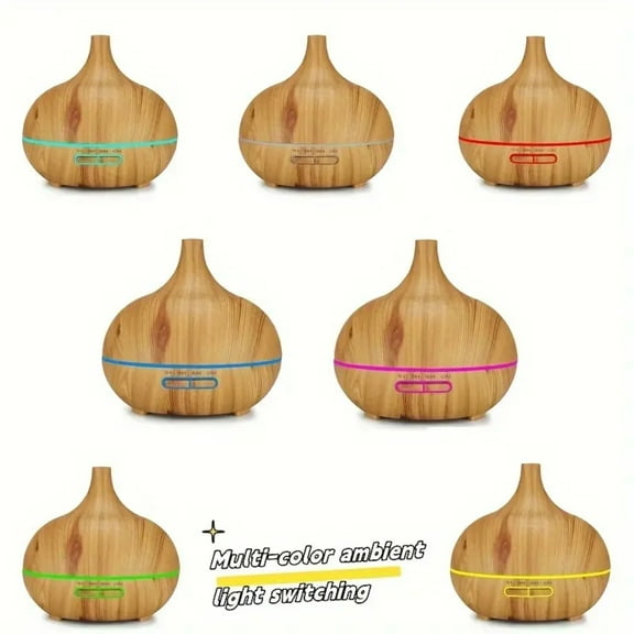 16.9oz Ultrasonic Aroma Diffuser with 6 Essential Oils Cool Mist Humidifier for Home Office Spa Quiet Vaporizer